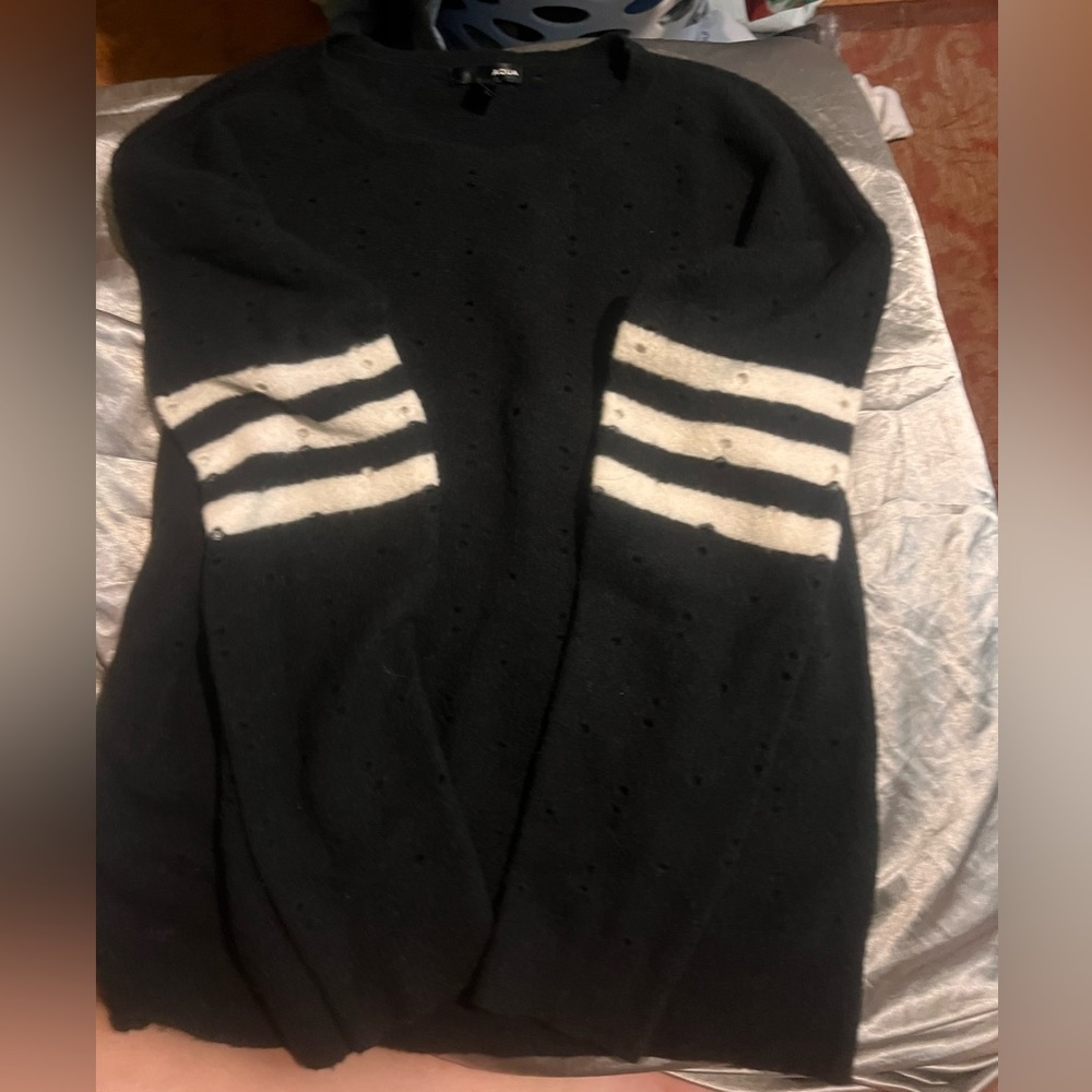 Size small Aqua sweater marina wool blend
